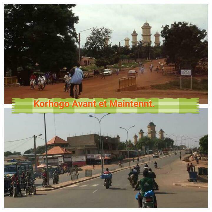 La transformation de la ville de Korhogo