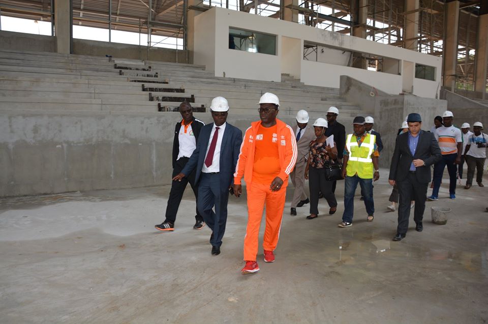 Le Ministre DANHO Paulin au cœur Centre Sportif, Culturel et des TICs d'Abidjan