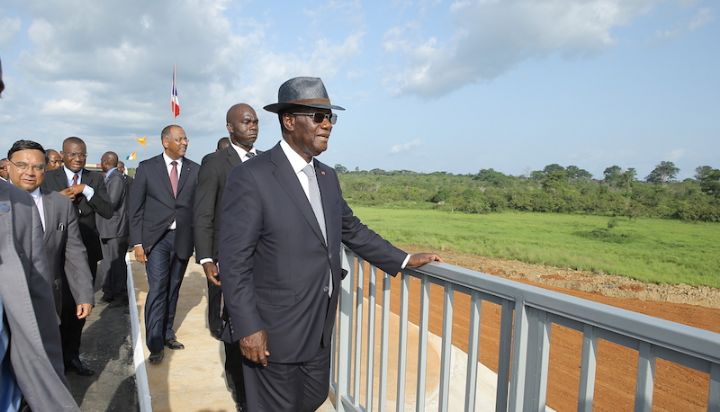 Le Président de la République, SEM Alassane OUATTARA a inauguré pont de Béoumi_02oct2015_5