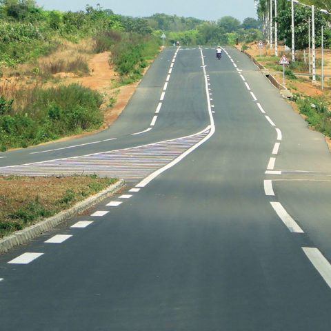 Route Boundiali Tengréla frontière du Mali.