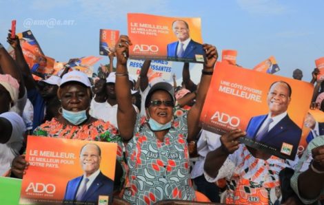 Alassane Ouattara a officiellement lancé sa campagne dans la ville de Bouaké.