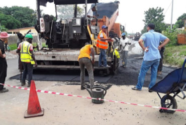 Les travaux de bitumage de la voirie urbaine de Bonoua, (7km), ont été lancés