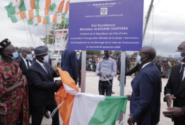 Inauguration de la voirie bîtumée de Yamoussoukro