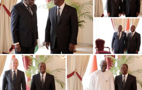 Les lettres de créance des nouveaux ambassadeurs Français, Allemand, Guinéen, Sénégalais et Angolais