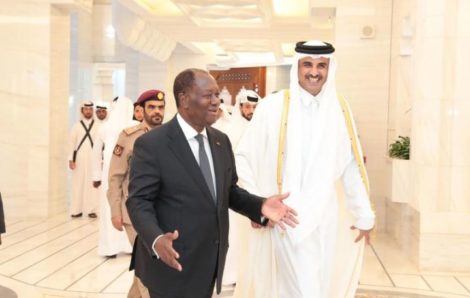 L’émir du Qatar félicite Ouattara pour sa réélection