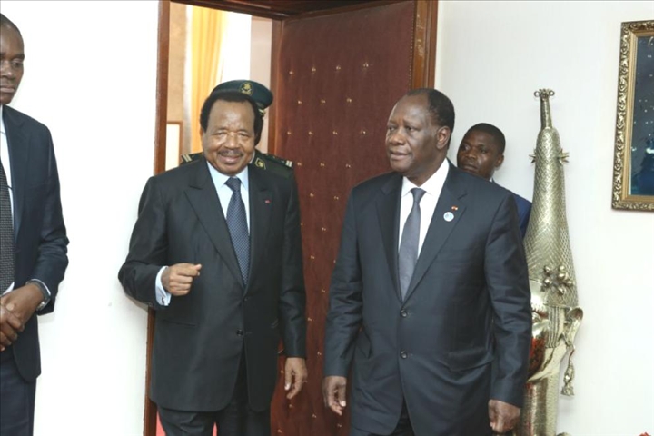 Paul Biya félicite Ouattara pour sa réélection