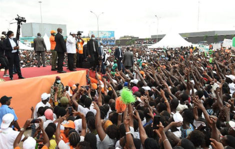 Fin de la campagne électorale du candidat du RHDP à Abobo.