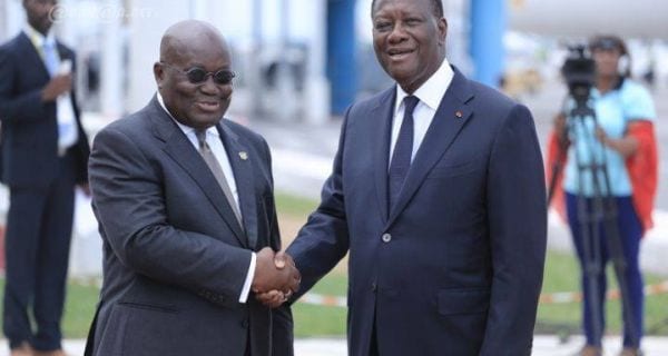 Le Président Ghanéen Nana Addo félicite Ouattara pour sa réélection.