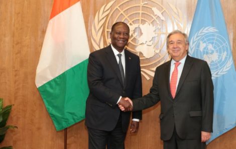 Côte d’Ivoire-Présidentielle 2020 : le SG de l’ONU António Guterres félicite Ouattara pour son élection