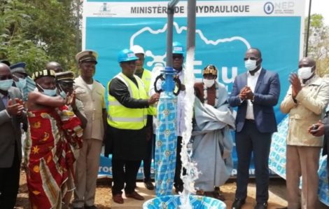 Laurent Tchagba livre deux infrastructures hydrauliques pour combler sept localités de Koun-Fao.