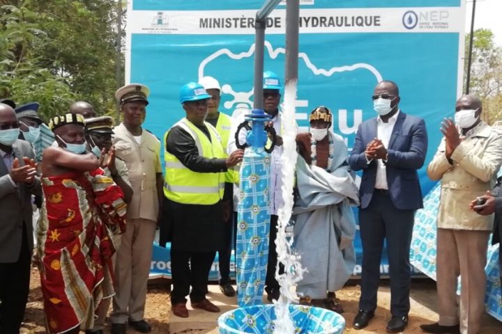 Laurent Tchagba livre deux infrastructures hydrauliques pour combler sept localités de Koun-Fao.