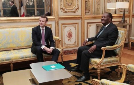 Diplomatie : Alassane Ouattara s’entretient avec Emmanuel Macron à Paris.
