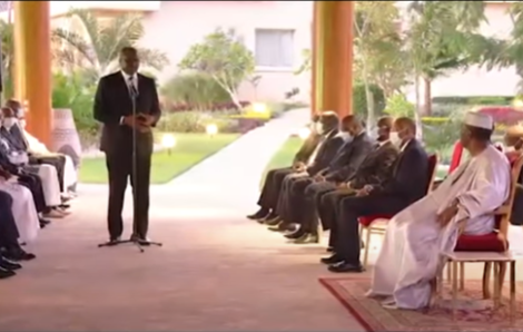 Feu le premier ministre Hamed Bakayoko et sa famille du Worodougou et du Woroba à la résidence du Président Ouattara.