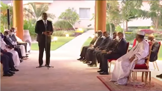 Feu le premier ministre Hamed Bakayoko et sa famille du Worodougou et du Woroba à la résidence du Président Ouattara.