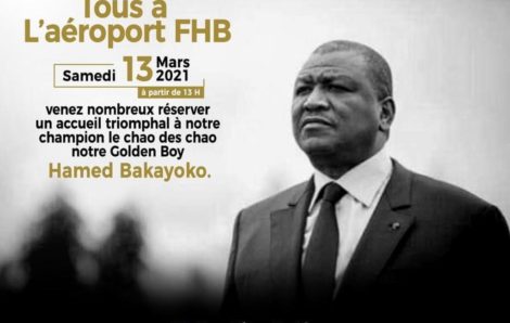 Tous à l’aéroport FHB samedi 13 mars 2021 vers 13h.