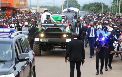 Séguéla : les Régions et districts de Côte d’Ivoire rendent un ultime hommage à Hamed Bakayoko.