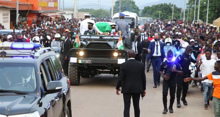 Séguéla : les Régions et districts de Côte d’Ivoire rendent un ultime hommage à Hamed Bakayoko.