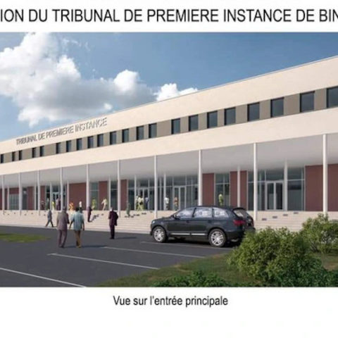 Bingerville: les travaux du Tribunal de Première Instance(TPI) de Bingerville en cours d’achèvement.