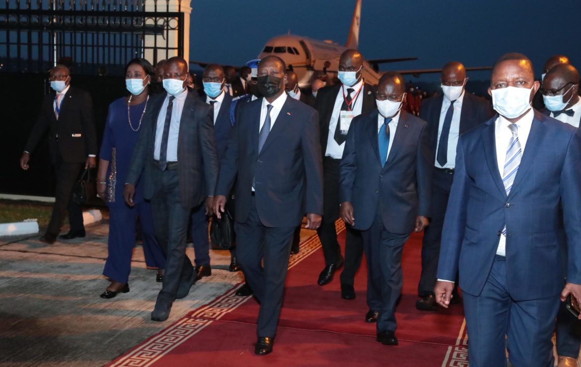 Côte-d’Ivoire : Ouattara est à Brazzaville pour l’investiture de Sassou N’Guesso.