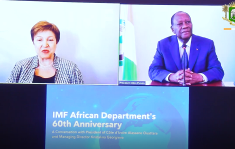 Le Chef de l’Etat a pris part à une Conférence virtuelle du FMI.