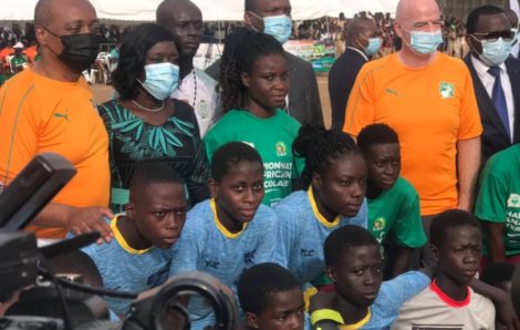 Championnat Panafricain Interscolaire : Motsepe (Pr. CAF) et Infantino (Pr. FIFA) donnent le ton à Abidjan.