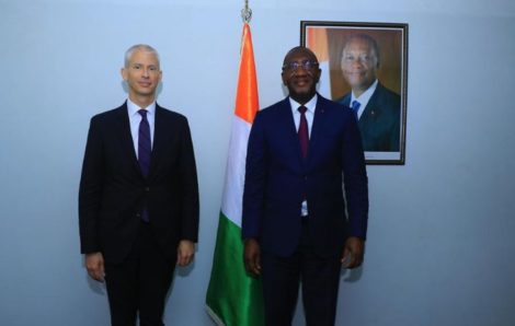 Coopération commerciale Côte d’Ivoire/France : les Ministres Souleymane Diarrassouba et Franck Riester pour une coopération renforcée et innovante.
