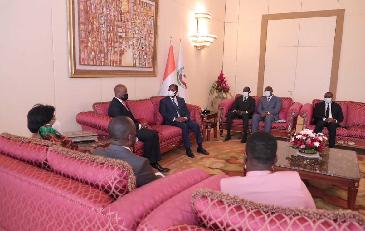 Le Chef de l’Etat a eu un entretien avec le Secrétaire Général de la Zone de Libre-Échange Continentale Africaine (ZLECAF).