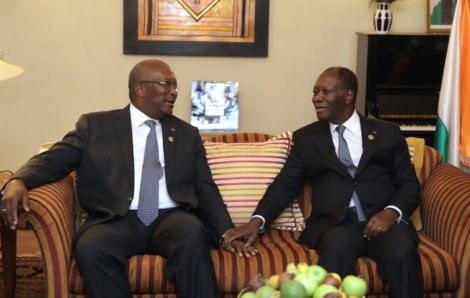 Ouattara et Kaboré entendent ＂faire de l’axe Abidjan-Ouagadougou un modèle réussi d’intégration en Afrique de l’Ouest’’.
