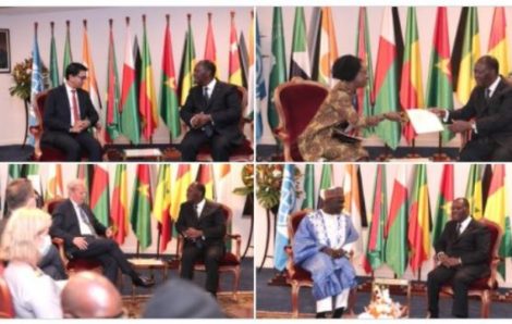 Le Président de la République SEM Alassane Ouattara a eu des entretiens avec quatre 4 personnalités en marge du sommet des Chefs d’état et de gouvernement IDA-20.