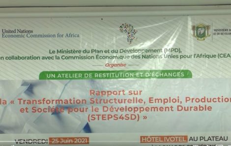 Le Ministère du plan et du développement présente le rapport sur la transformation structurelle de la Côte d’Ivoire.