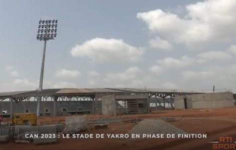 Côte d’Ivoire/CAN 2023 – La construction du stade de Yamoussoukro achevée à 50 %.