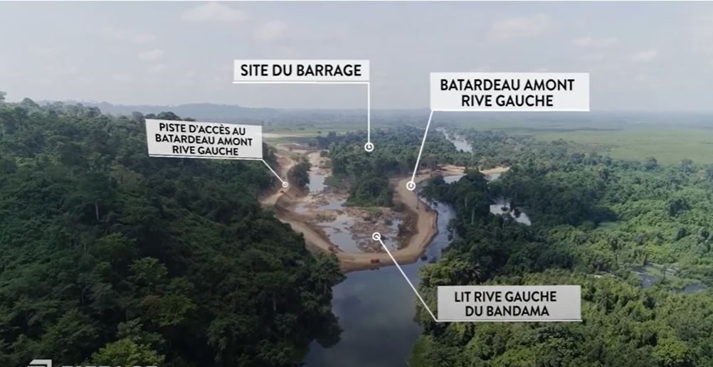Taabo : le barrage de Singrobo-Ahouaty en construction présenté aux autorités.