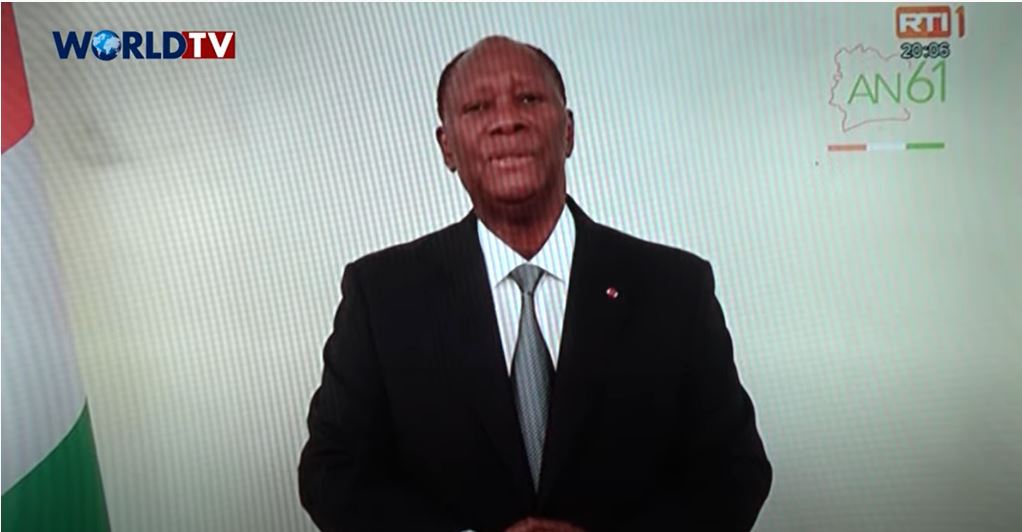 Message à la Nation de SEM Alassane Ouattara Président de la République de Côte d’Ivoire.