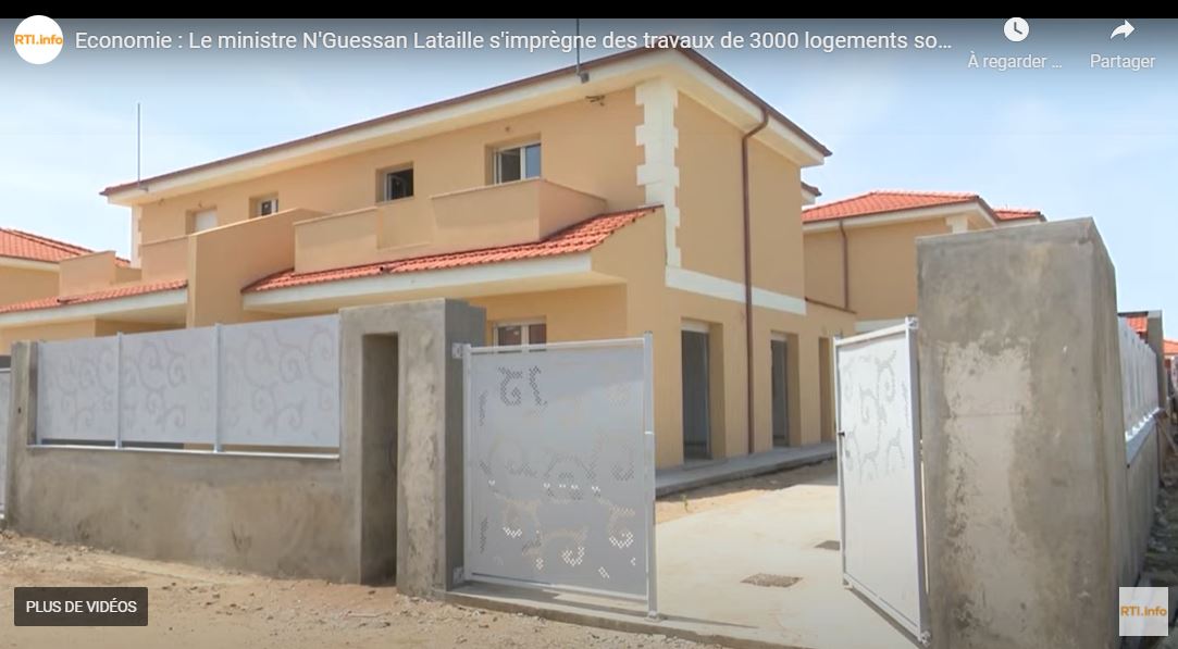 Logements sociaux : Le ministre N’Guessan Lataille s’imprègne des travaux de 3000 maisons à Grand-Bassam.