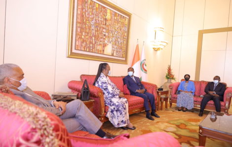 Le Chef de l’Etat a eu un entretien avec la Ministre sud-africaine des Relations internationales et de la Coopération.