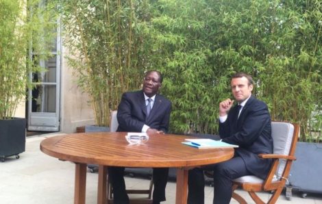 Un dîner de travail des Présidents Ouattara et Macron au Palais de l’Elysée (Communiqué).