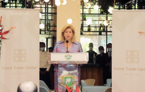 Cérémonie d’inauguration de l’Ivoire Trade Center par la Première dame Dominique Ouattara.