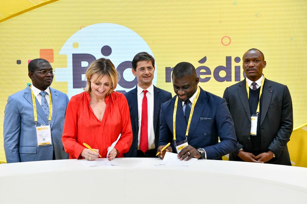 Signature de convention: CI20 et Bpifrance mutualisent leur force en présence des Ministres Mamadou Touré et Félix Anoblé.