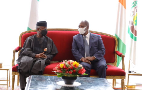 Le Chef de l’Etat a eu un entretien avec le Vice-Président du Nigeria.