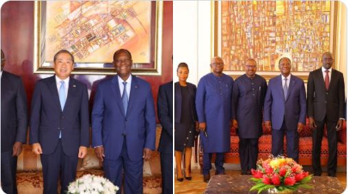 Le Chef de l’Etat a eu des entretiens avec l’Ambassadeur du Japon et le Vice-Président de Sierra-Leone.