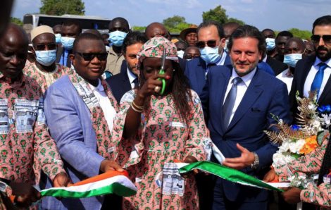 Korhogo : Le ministre Amadou Coulibaly inaugure le collège Amadou Gon Coulibaly de Koni.