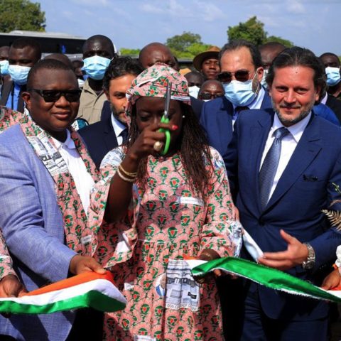 Korhogo : Le ministre Amadou Coulibaly inaugure le collège Amadou Gon Coulibaly de Koni.