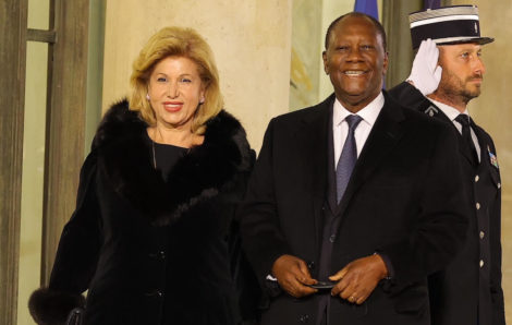 Dîner offert à l&rsquo;Elysée aux chefs d&rsquo;Etat et de gouvernement participant au Forum de Paris sur la Paix (11/11/2021).