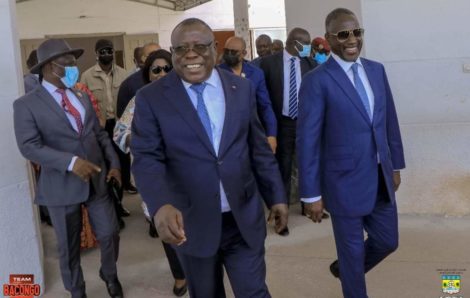 RHDP : une délégation du parti visite les travaux réalisés par Cissé Bacongo à Koumassi.