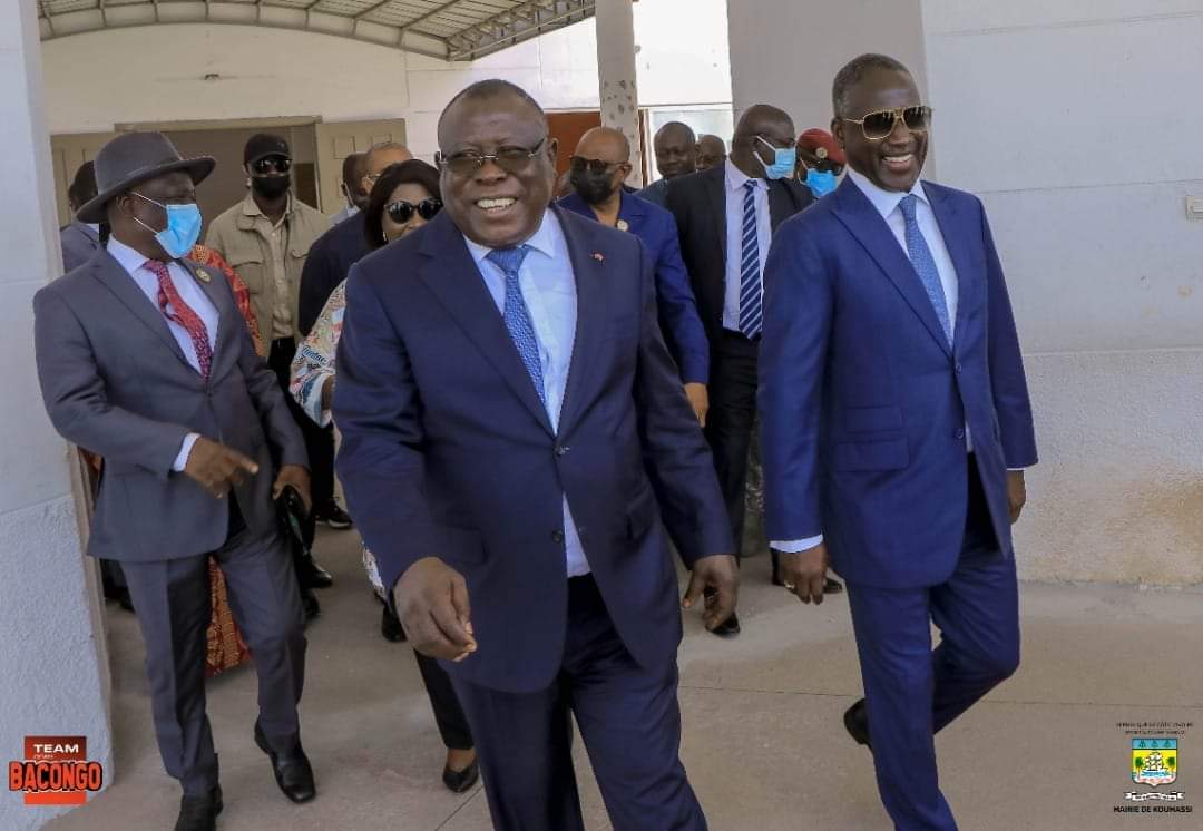 RHDP : une délégation du parti visite les travaux réalisés par Cissé Bacongo à Koumassi.