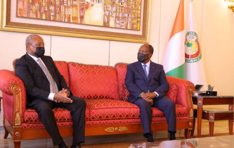 Le Chef de l’Etat a eu un entretien avec le Ministre d’Etat, Ministre des Affaires Etrangères du Niger.