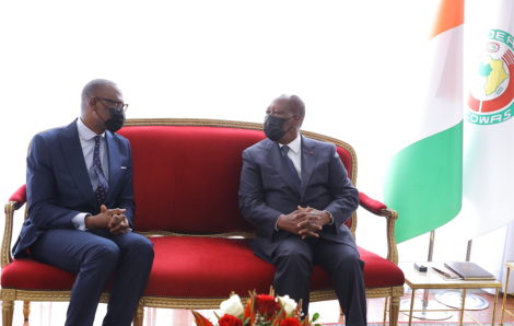 Entretien du Président avec le Ministre des Affaires Etrangères du Mali.