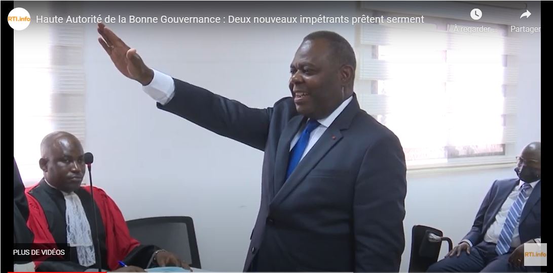 Deux nouveaux impétrants prêtent serment_Haute_autorité_Bonne_Gouvernance_2021_RCI_CIV_4