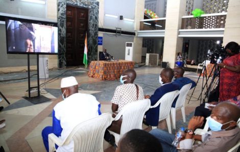Conférence de presse du procureur de la République relative aux violences électorales de 2020.