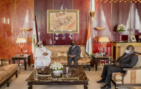 Le Chef de l’Etat a eu un entretien avec l’Ambassadeur du Niger en Côte d’Ivoire.